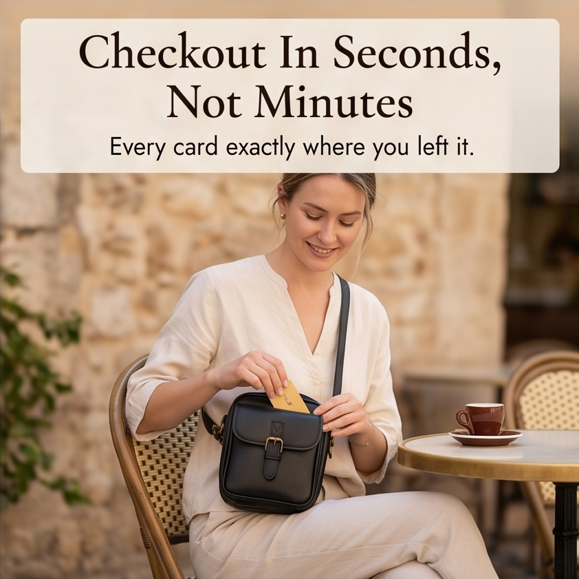 Women's Crossbody Bag | Card Slots & Anti-Theft Zip 11