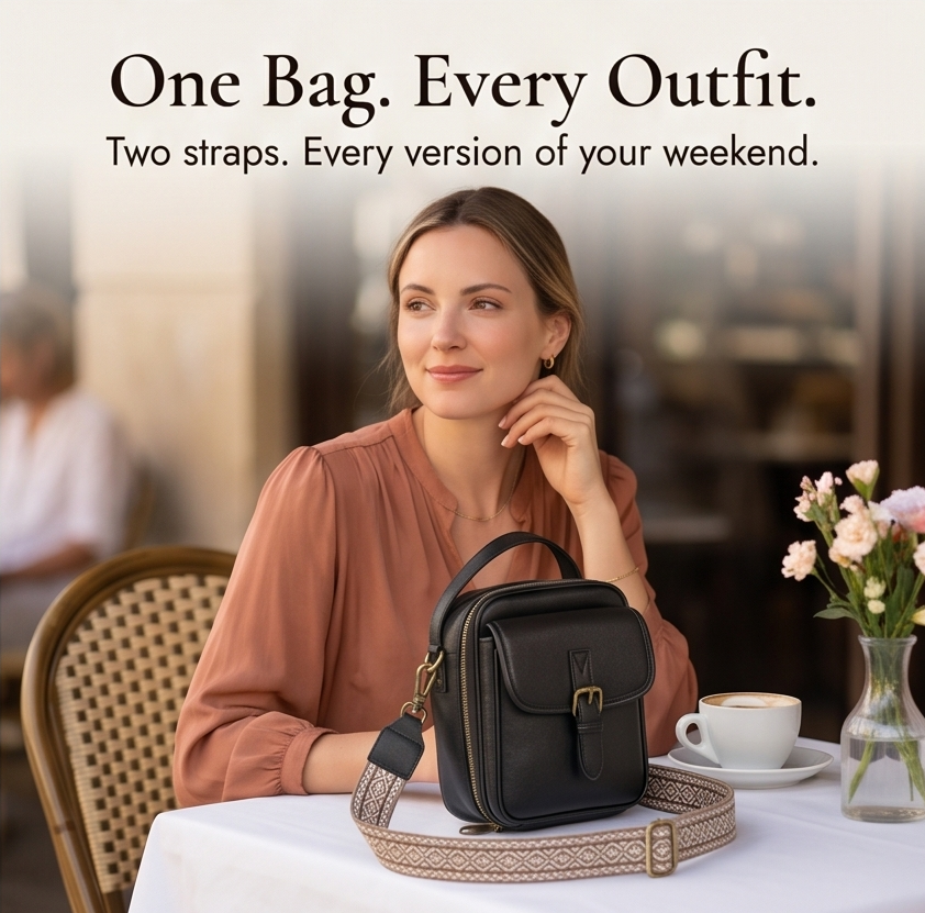 Women's Crossbody Bag | Card Slots & Anti-Theft Zip 13