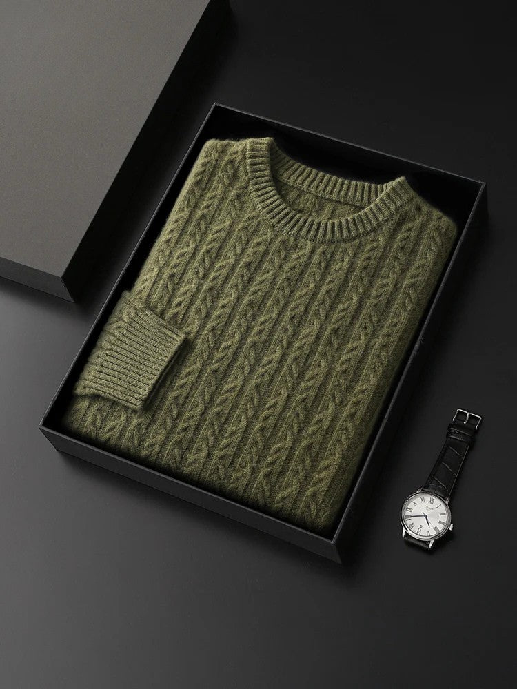 Men's Cable Knit Sweater | Soft & Breathable Comfort 3
