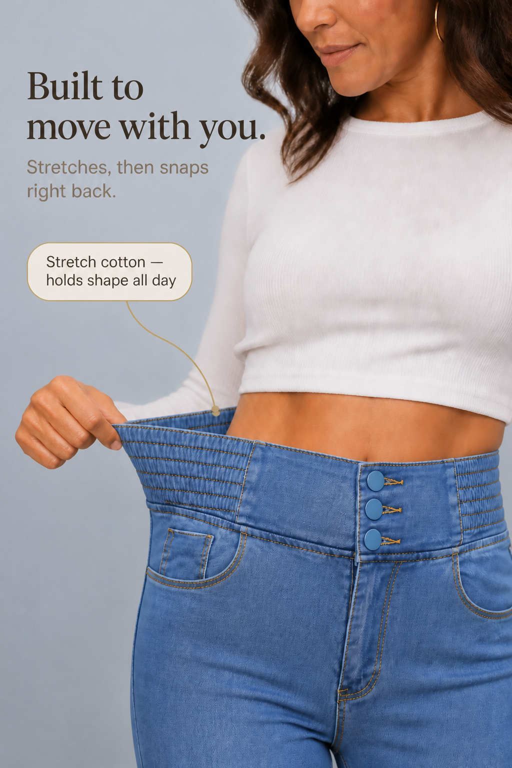 Women's High-Waisted Flare Jeans | Stretch Comfort & Longer-Leg Fit 6