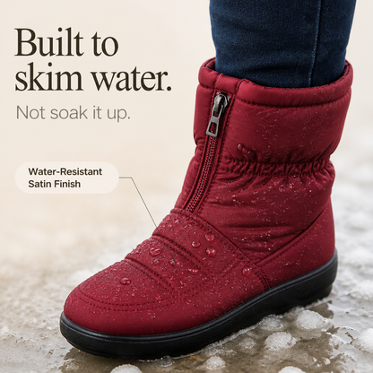 Women's Snow Boots | Zip-Up & Quilted Warmth 4