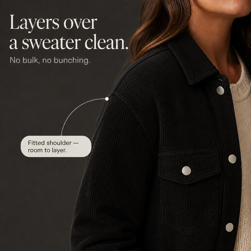 Women's Shirt Jacket | Oversized & Layers Over Sweaters 5