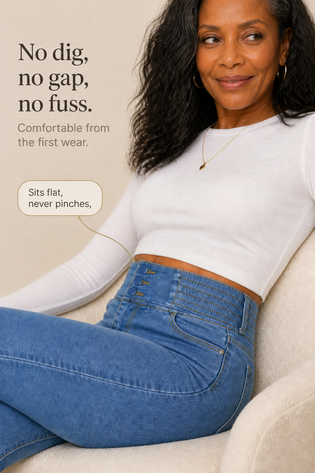 Women's High-Waisted Flare Jeans | Stretch Comfort & Longer-Leg Fit 7