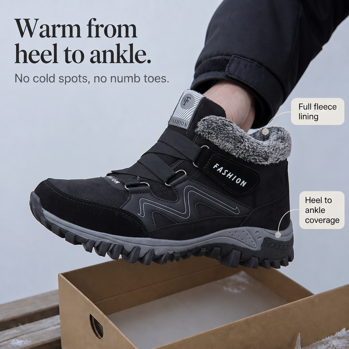 Women's Winter Ankle Boots | Non-Slip Grip & Warm Lining 6