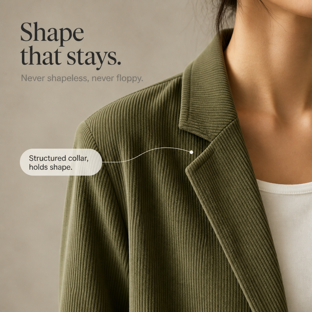 Women's Blazer | Notch Collar & Single-Breasted 6