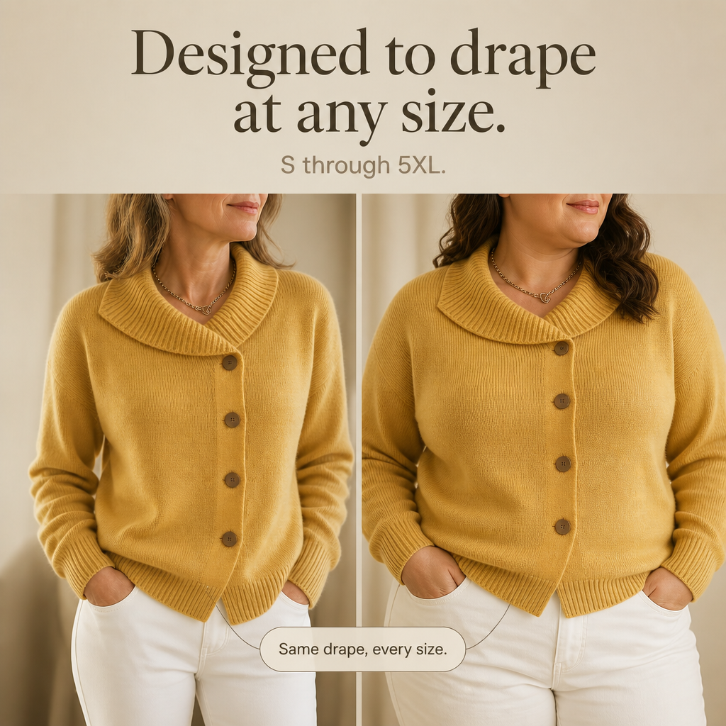Women's Waterfall Collar Cardigan | Effortlessly Styled Layer 8