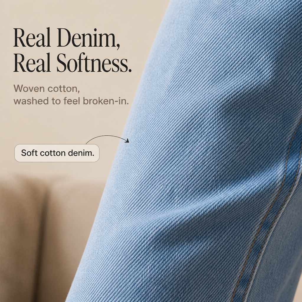 Women's Wide-Leg Jeans | Drawstring Waist & Comfort Fit 9