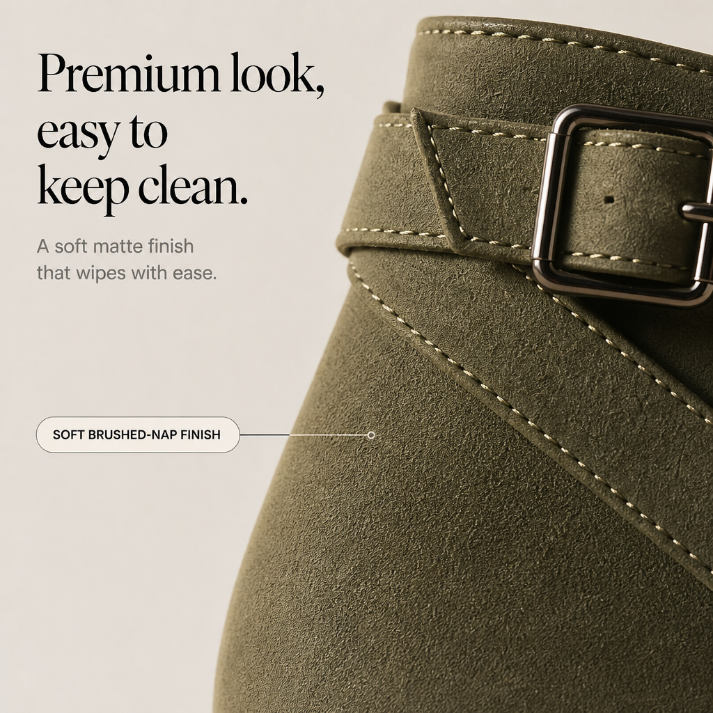 Women's Ankle Boots | Buckle Detail & Side-Zip 9
