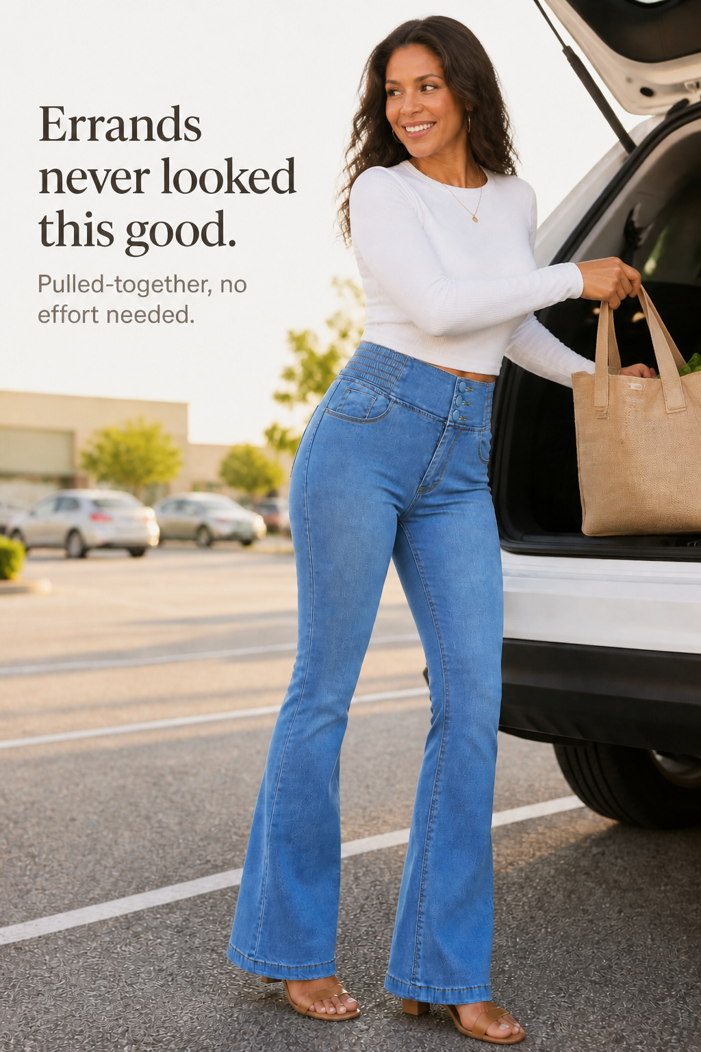 Women's High-Waisted Flare Jeans | Stretch Comfort & Longer-Leg Fit 9