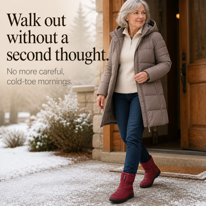 Women's Snow Boots | Zip-Up & Quilted Warmth 7