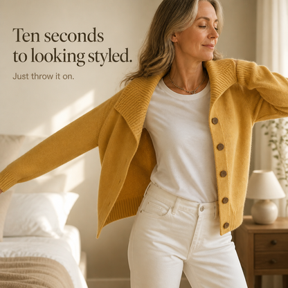 Women's Waterfall Collar Cardigan | Effortlessly Styled Layer 10