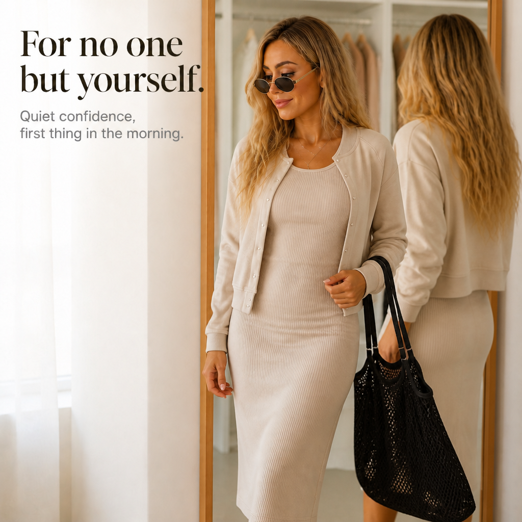 Women's Bodycon Dress & Bomber Set | Four Looks in One 10