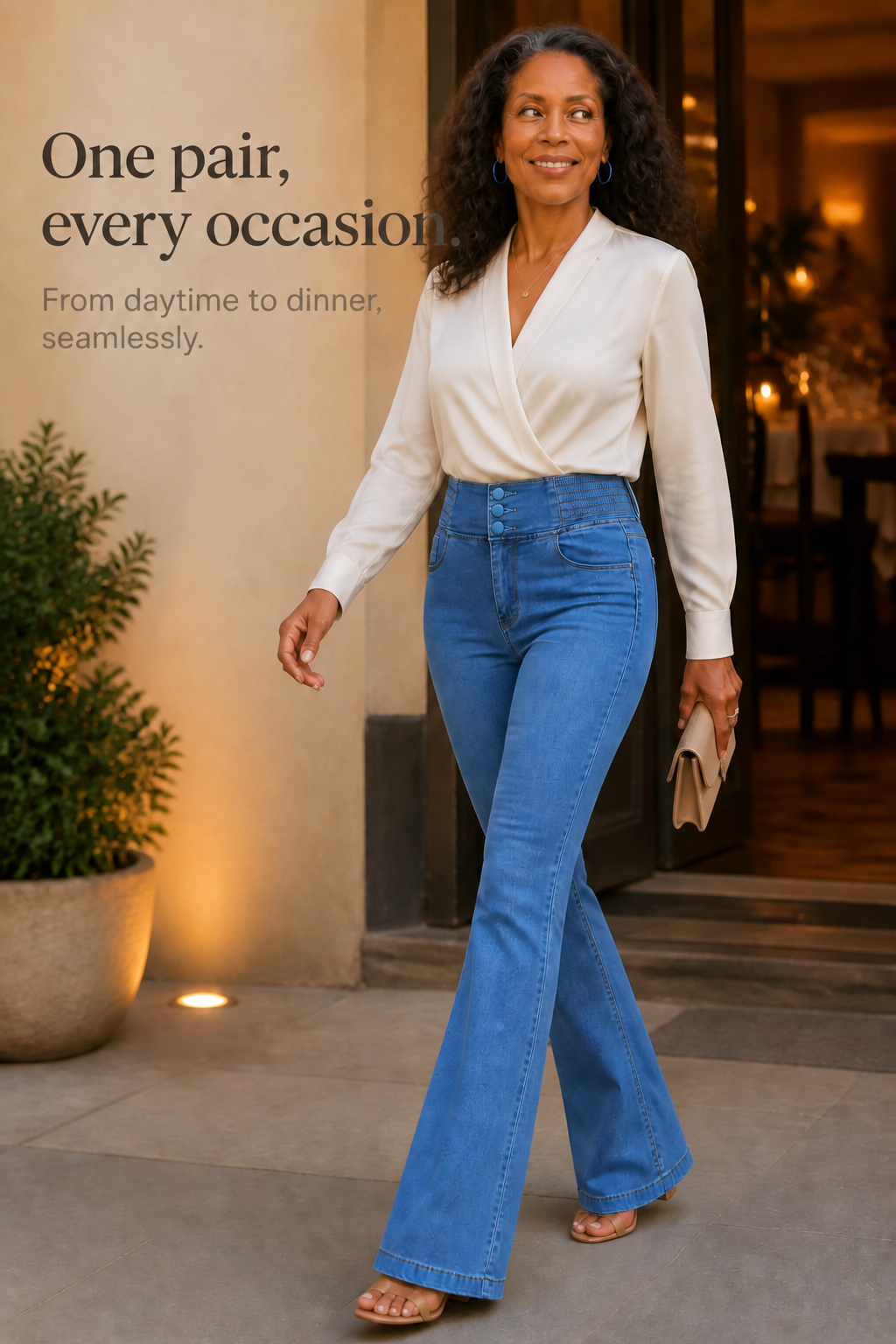 Women's High-Waisted Flare Jeans | Stretch Comfort & Longer-Leg Fit 10