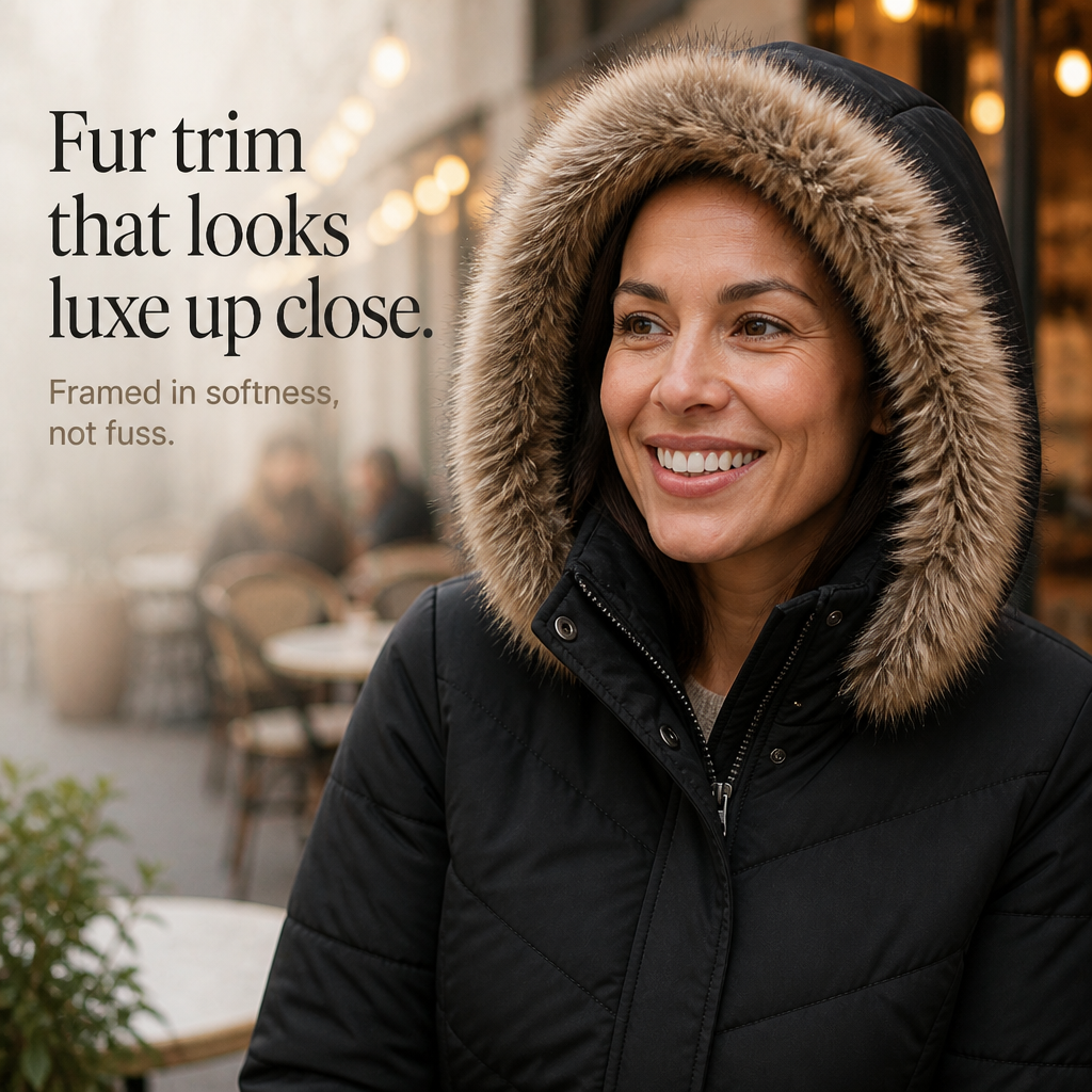 Women's Longline Puffer Coat | Windproof & Warm 11