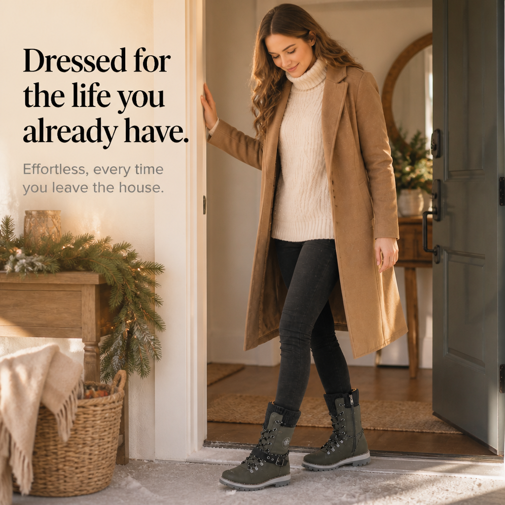 Women's Chelsea Winter Boots | Warm Knit-Shaft Comfort 11