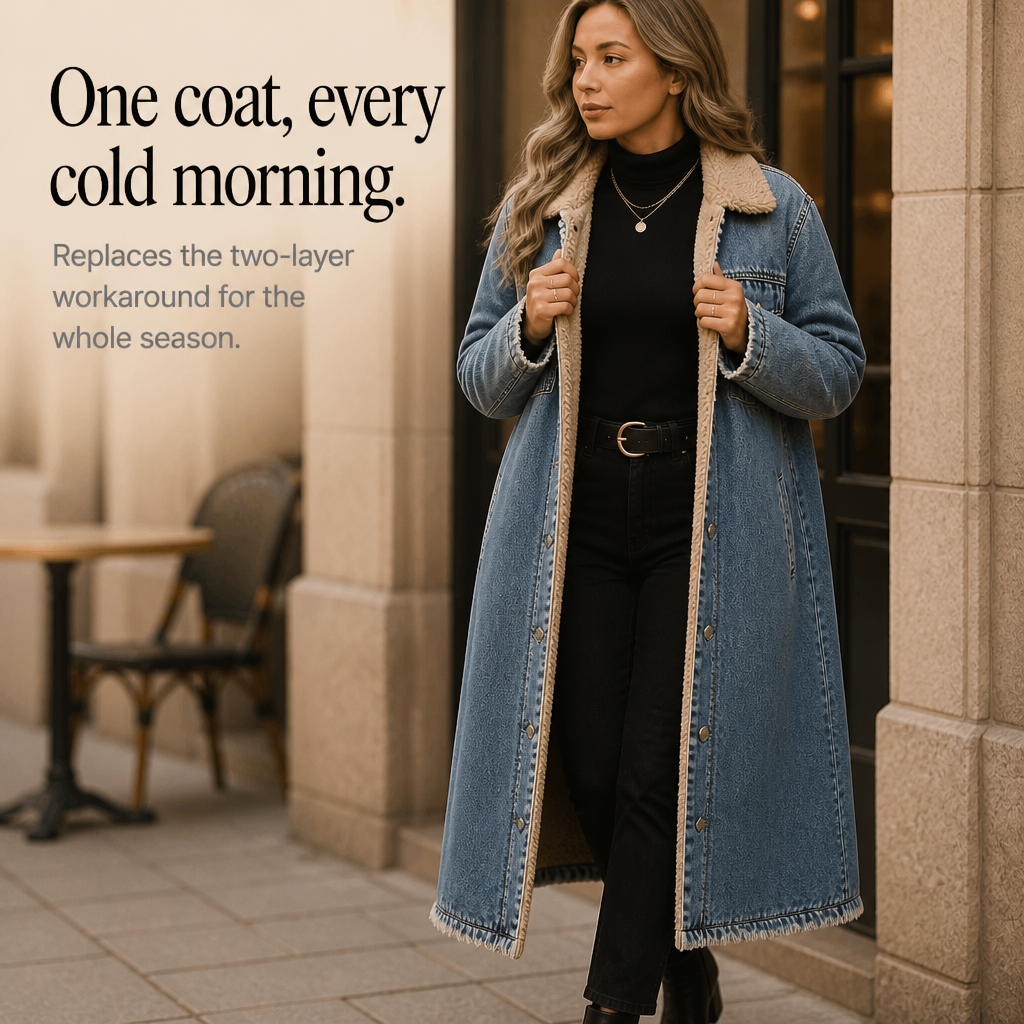 Women's Long Coat | Sherpa Lined & Warm 11