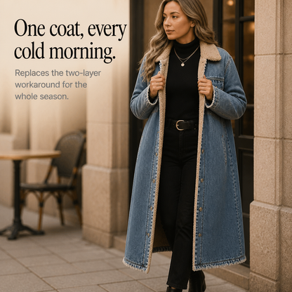 Women's Long Coat | Sherpa Lined & Warm 11
