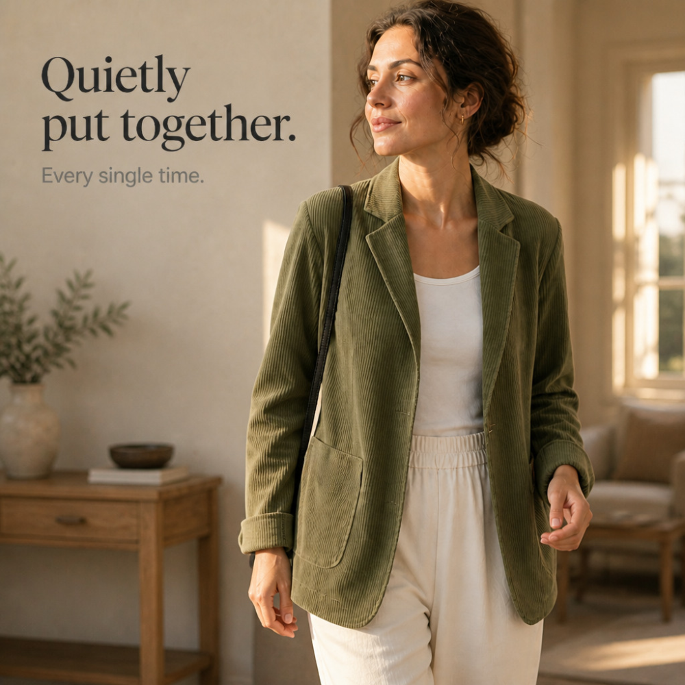Women's Blazer | Notch Collar & Single-Breasted 9