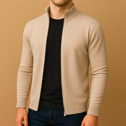 Men's Knitted Zip Vest | Smart-Casual Layering 3