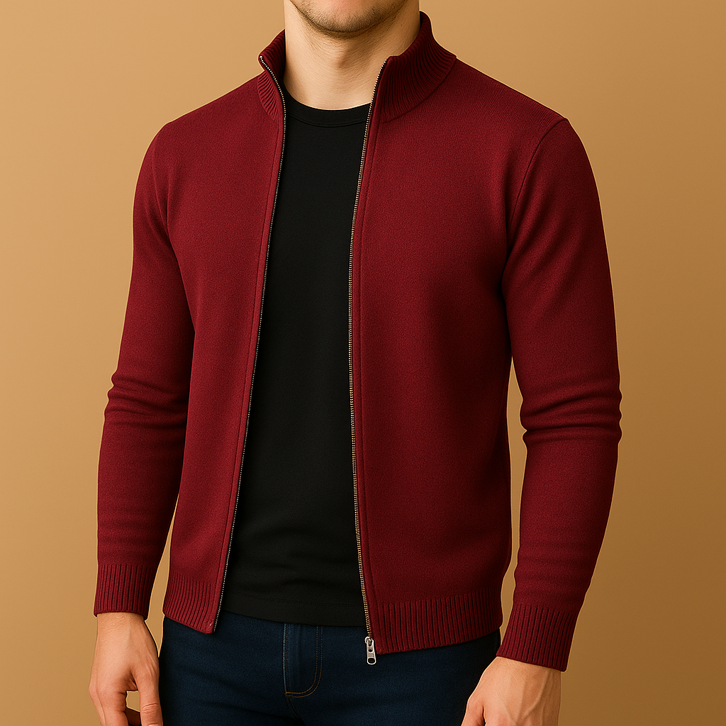 Men's Knitted Zip Vest | Smart-Casual Layering 4