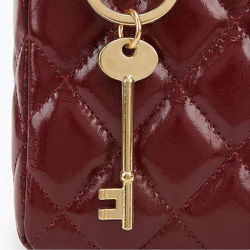 Women's Quilted Handbag | Scarf Handles & Crossbody Strap 12