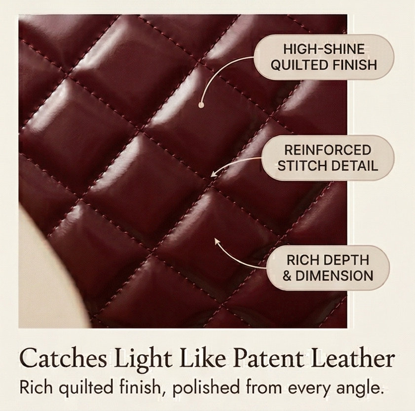 Women's Quilted Handbag | Scarf Handles & Crossbody Strap 6