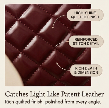 Women's Quilted Handbag | Scarf Handles & Crossbody Strap 6