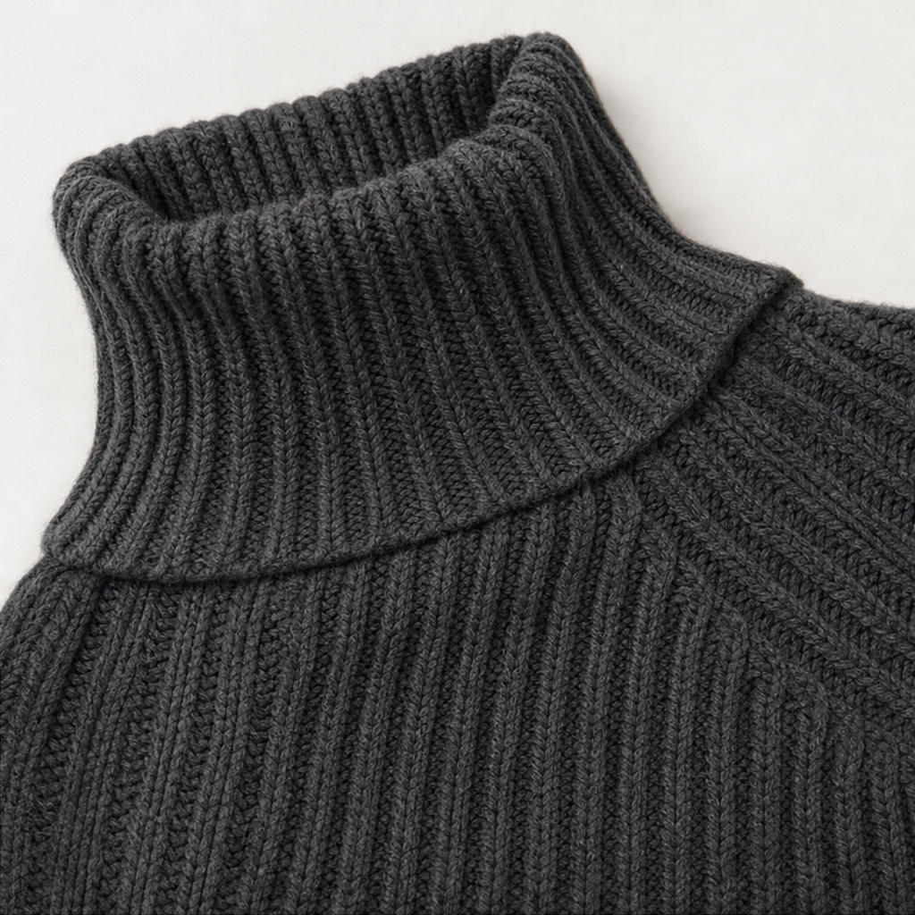 Women's Sweater Dress | High Neck & Relaxed Fit 8