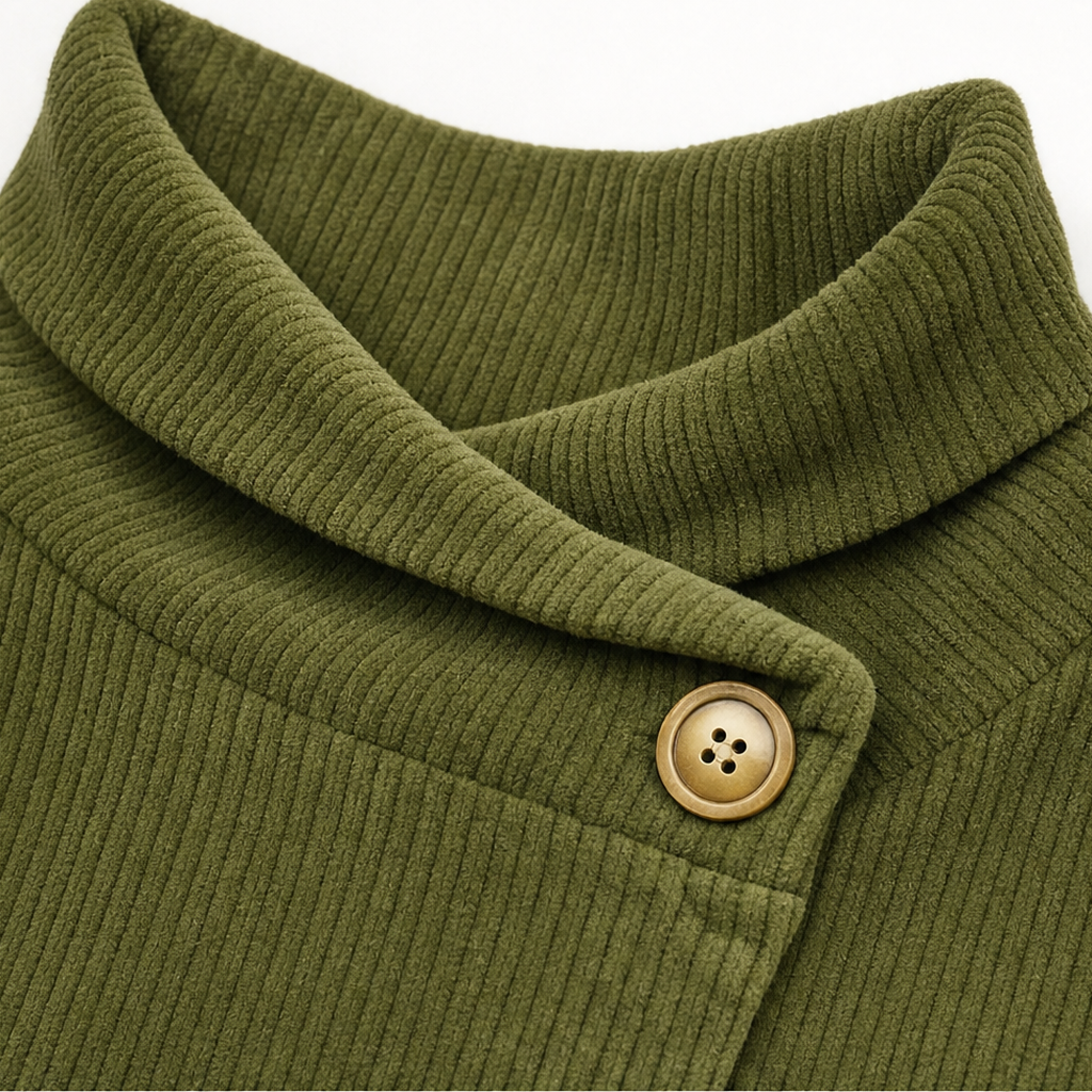 Women's Hooded Poncho | Angled Hem & Cosy Warmth 8