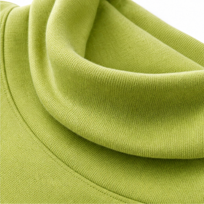 Women's Cowl Neck Sweatshirt | Draped Collar & Button Detail 9