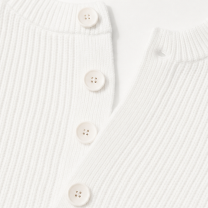 Women's Henley Sweater | Button-Front & Ribbed Knit 8