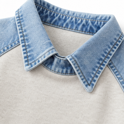 Women's Colorblock Pullover Sweatshirt | Layered Look & Warm Comfort 6