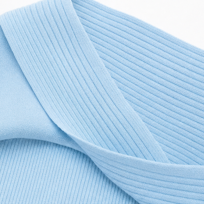 Women's Bow-Neck Sweater | Ribbed Knit & Relaxed Fit 9