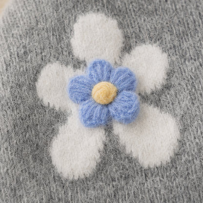 Women's Floral Appliqué Cardigan | Cropped & Warm 11