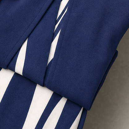 Women's Striped Maxi Dress Set | Two-Piece & Wrinkle Resistant 10