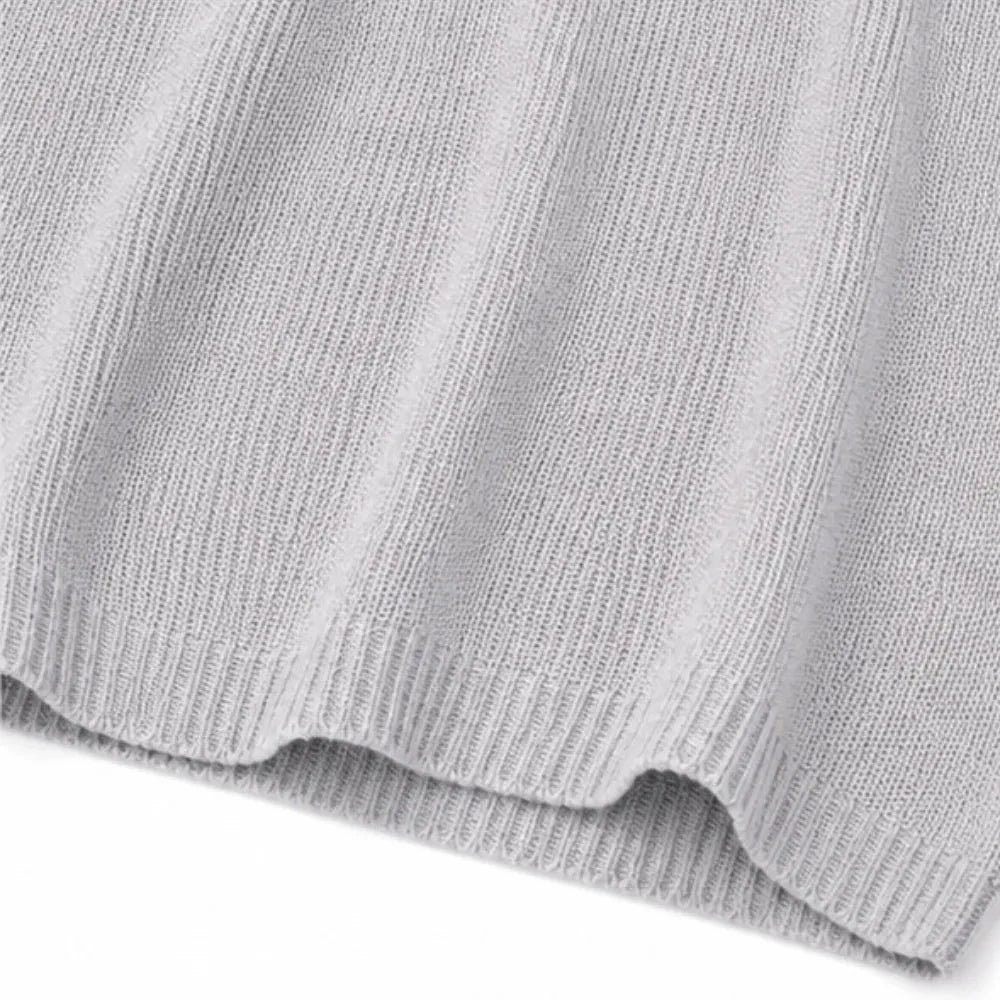 Women's V-Neck Knit Tunic Top | Loose Drape & All-Day Comfort 8