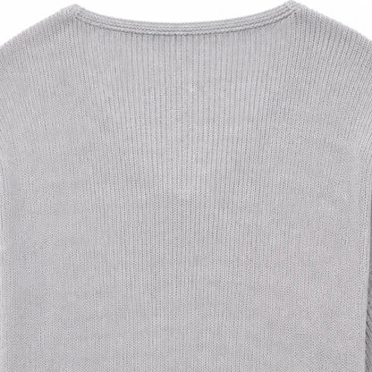 Women's V-Neck Knit Tunic Top | Loose Drape & All-Day Comfort 9