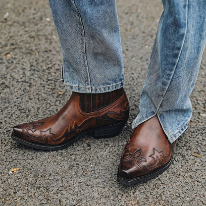 Men's Cowboy Boots | Pointed Toe & Pull-On 15