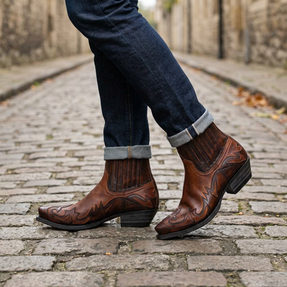 Men's Cowboy Boots | Pointed Toe & Pull-On 16