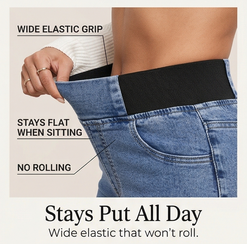 Women's High Waist Flare Jeans | Stretch & No Pinch Waistband 6