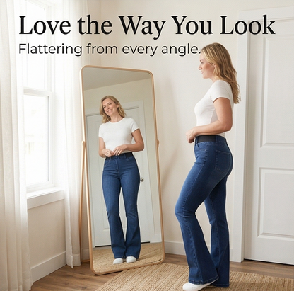 Women's High Waist Flare Jeans | Stretch & No Pinch Waistband 9