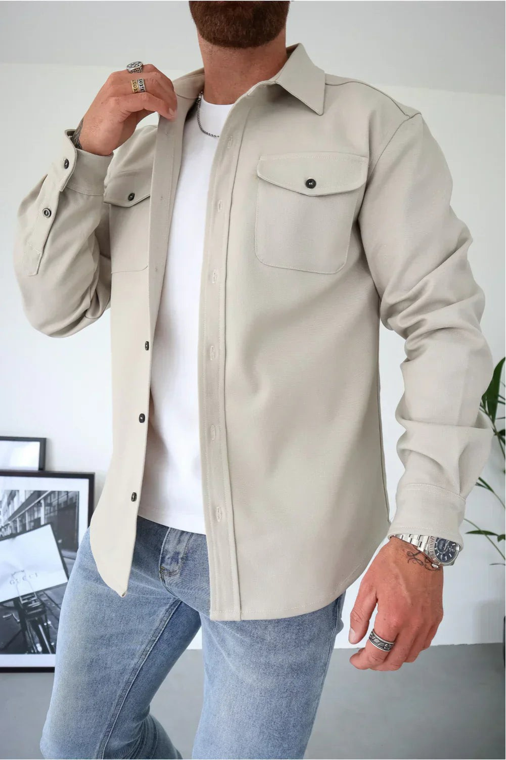 Men's Shirt Jacket | Button-Up & Layer Ready 8