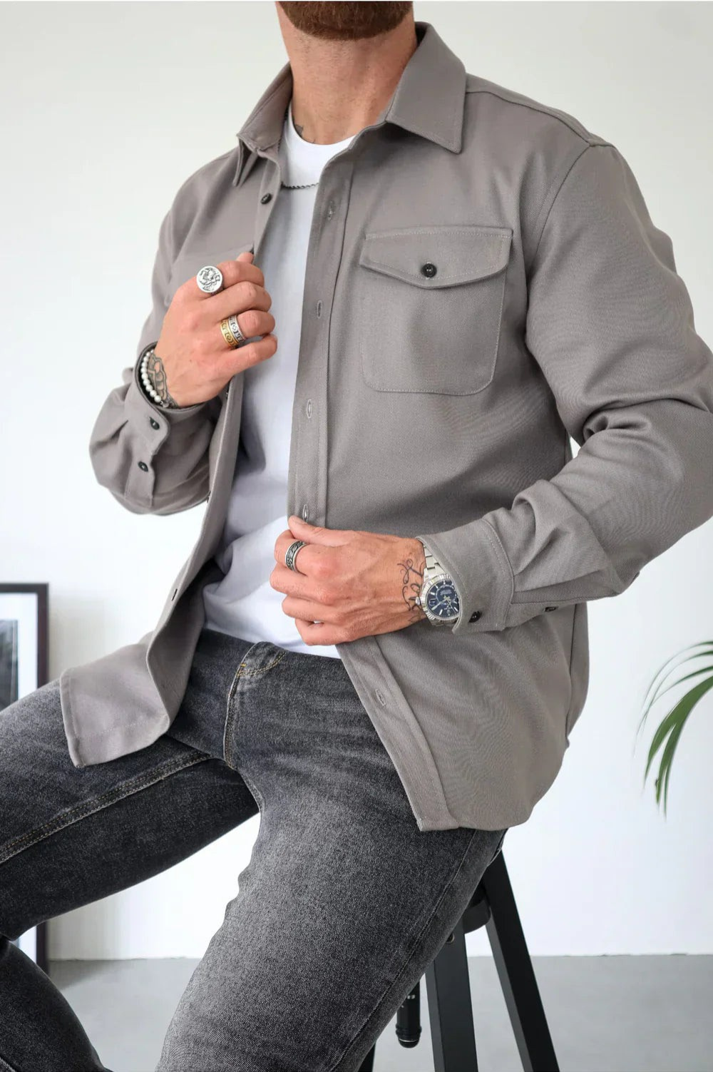 Men's Shirt Jacket | Button-Up & Layer Ready 1