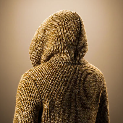 Adrian Wool Knit Hooded Cardigan - York Miller