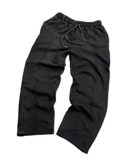 Stretch Rope Sweatpants - Casual Cropped Trousers - ZA-Zola