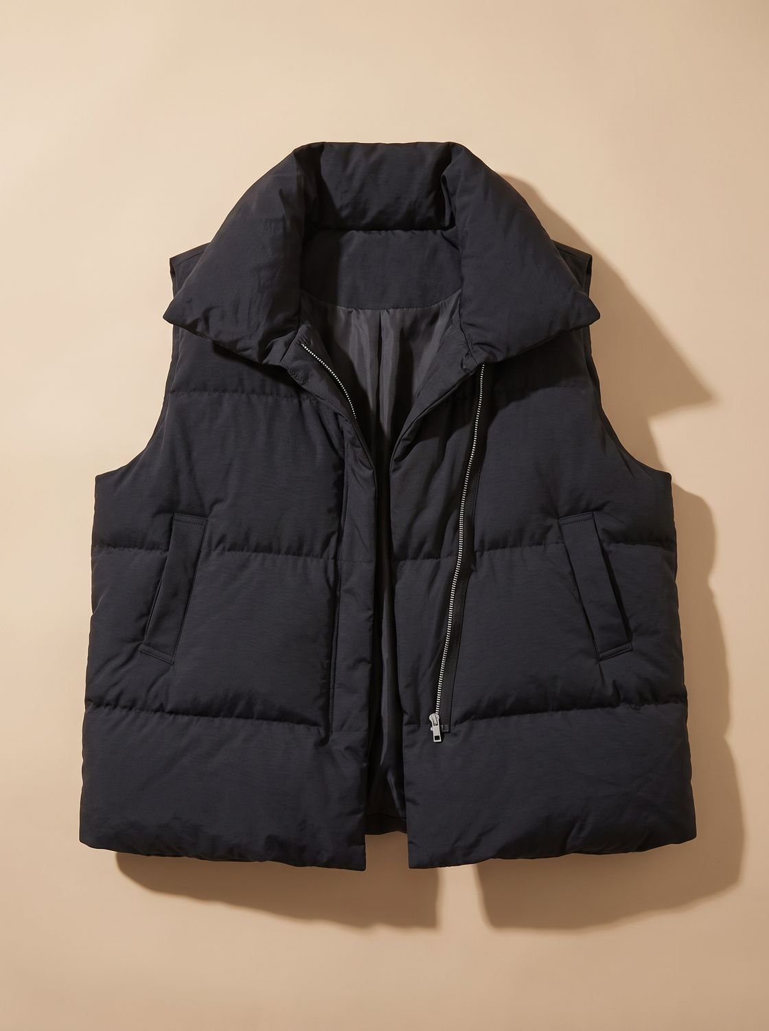 Women's Puffer Vest | Shawl Collar & Wind-Proof Warmth 4