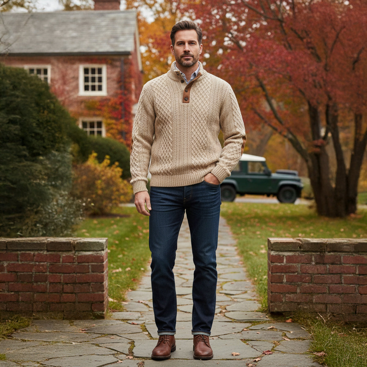 Men's Cable Knit Sweater | Warm & Comfortable 12