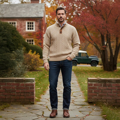 Men's Cable Knit Sweater | Warm & Comfortable 12