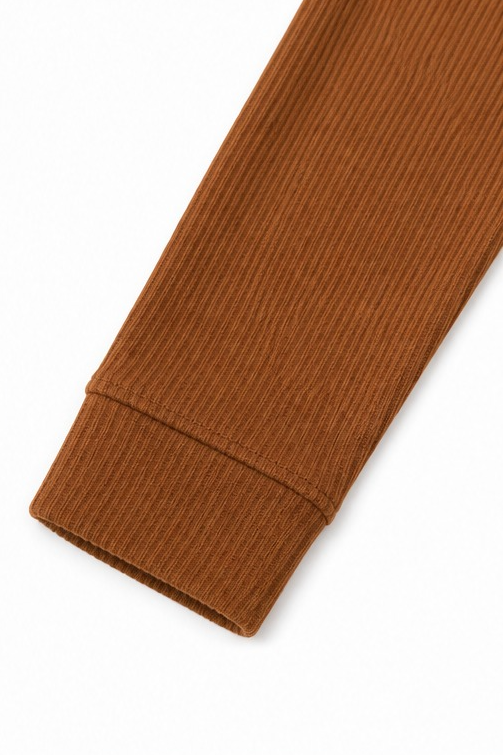Women's Henley Top | Ribbed Texture & Relaxed Fit 6