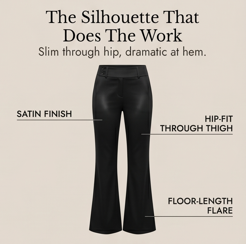 Women's Wide-Leg Flare Pants | Elongating & Comfortable Fit 9